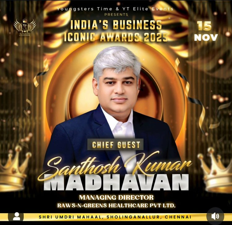 Raws-N-Greens Healthcare Pvt. Ltd. Wins India’s Business Iconic Award 2025 for Excellence in Organic & Herbal Products