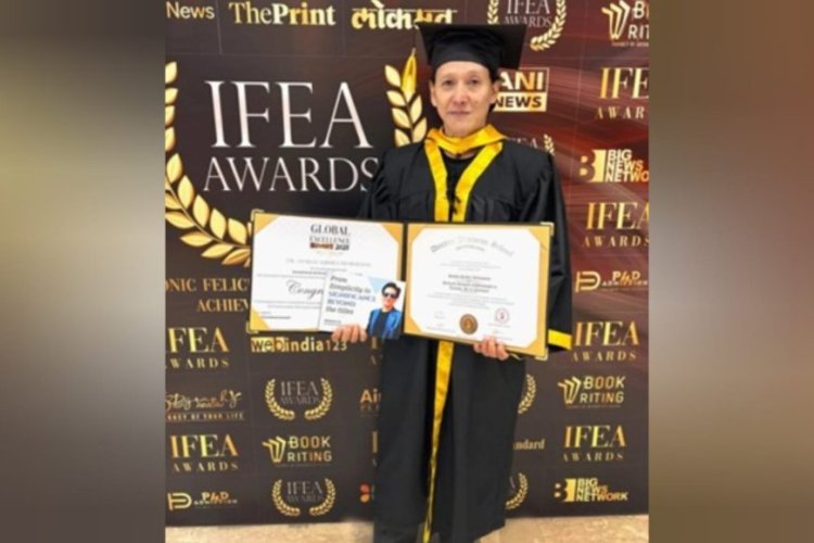 Poet And Novelist Sankha Subhra Devbarman Receives Honorary Doctorate