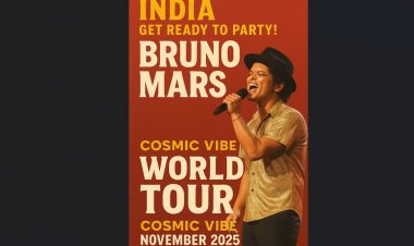 BRUNO MARS JOINS THE GLOBAL RUSH TO INDIA: COSMIC VIBE TOUR TO HIT FOUR CITIES THIS NOVEMBER