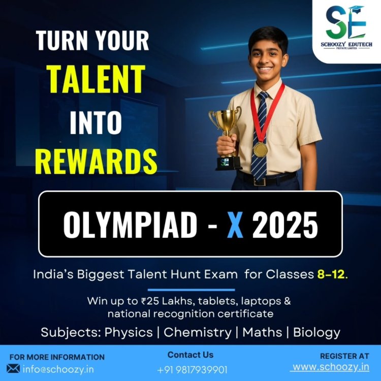 Schoozy Edutech Launches Olympia-X 2025, Revolutionizing Competitive Learning Across India