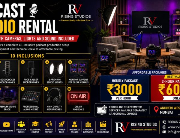 Professional Yet Affordable Podcast Studio in Mumbai with Sony Gear
