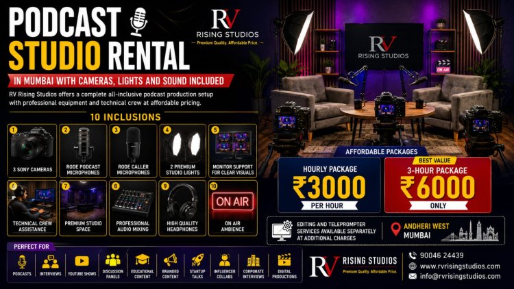 Professional Yet Affordable Podcast Studio in Mumbai with Sony Gear